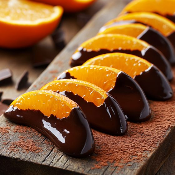 Decadent Chocolate Covered Oranges
