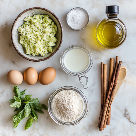 Fresh Ingredients for Keto Zucchini Bread