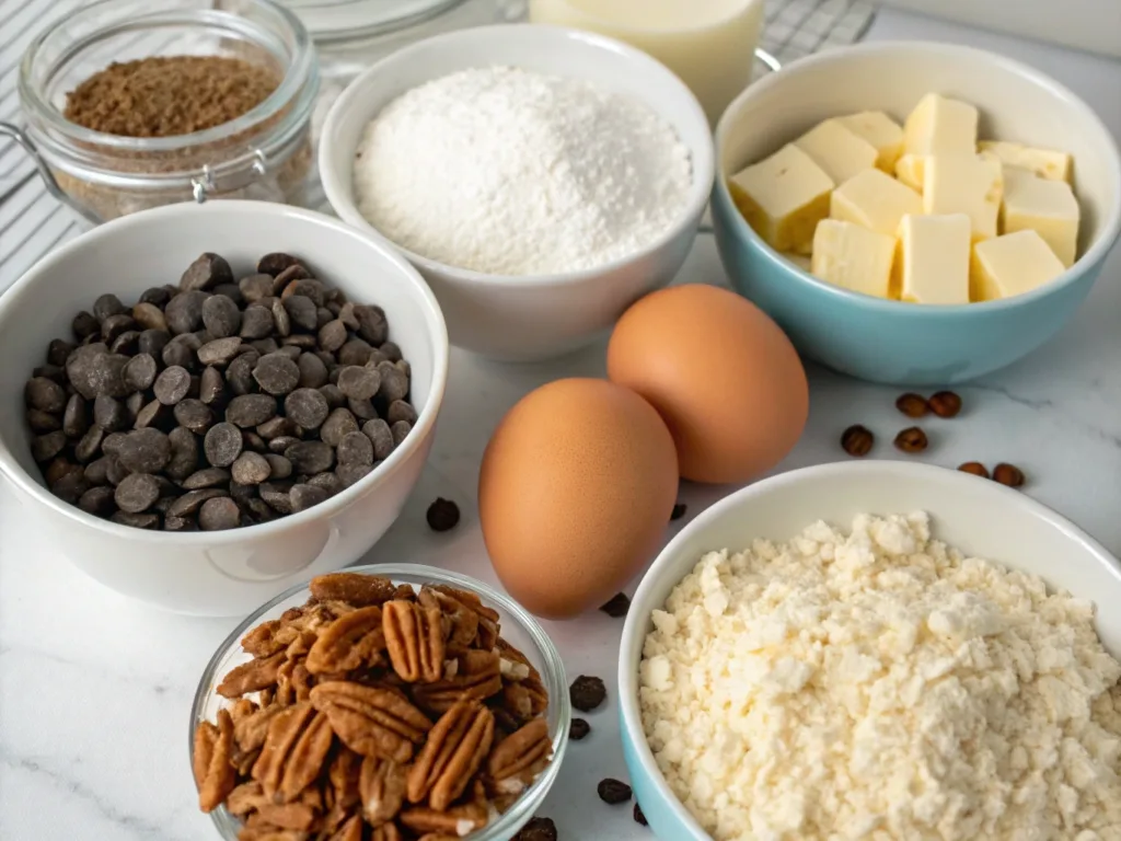 Ingredients for Keto Cowboy Cookies	